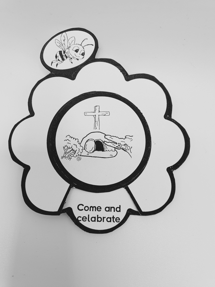Easter flower invitation